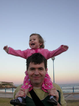Isabelle and Jesse at Henley Beach