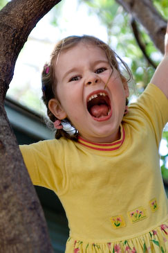 Isabelle, first day of big school (frans)